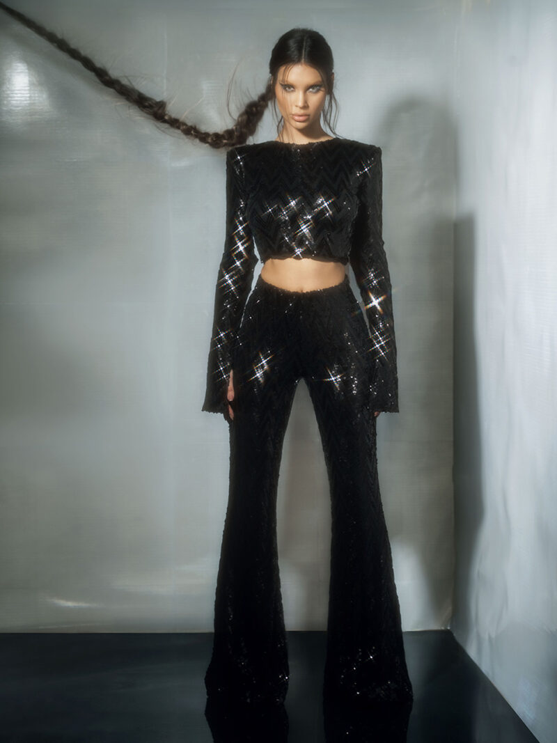 Sequin trousers