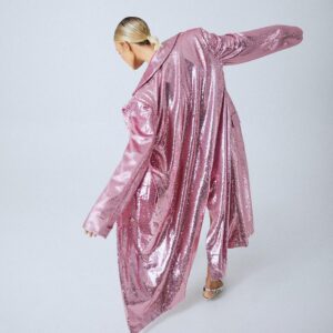 Sequin Coat Pink 3