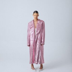 Sequin Coat Pink 5