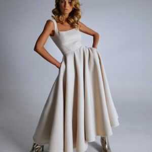 Cashmere-dress White cashmere dress