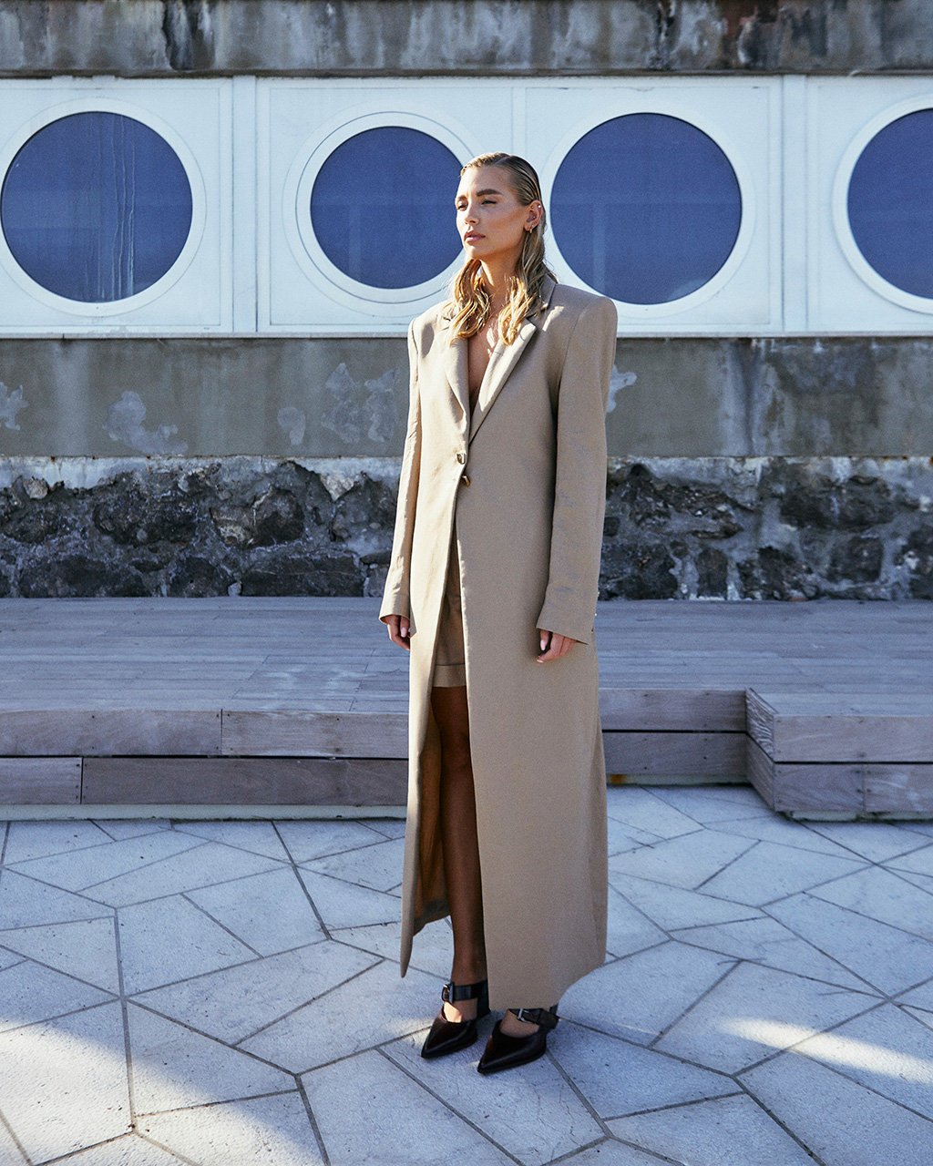 Linen Long Blazer Set - Totally Haute