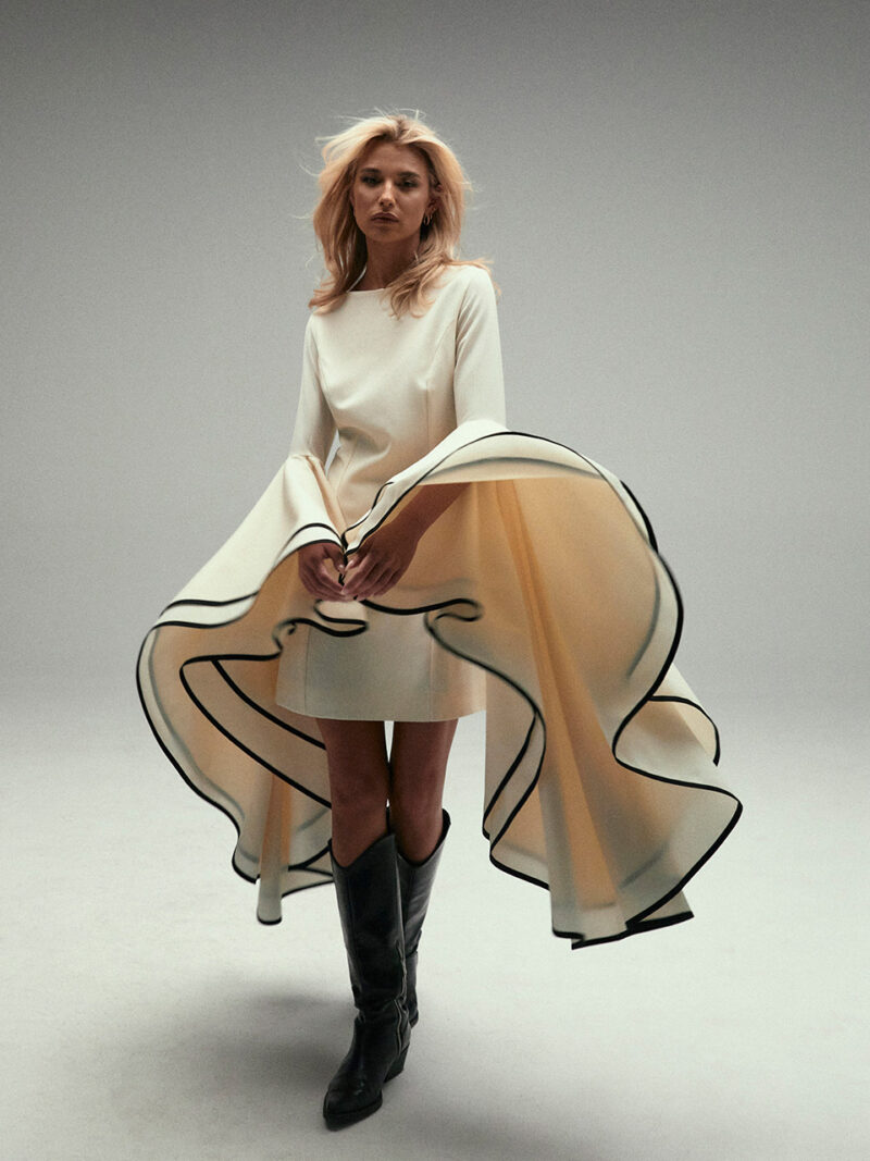 Dramatic Sleeve Dress