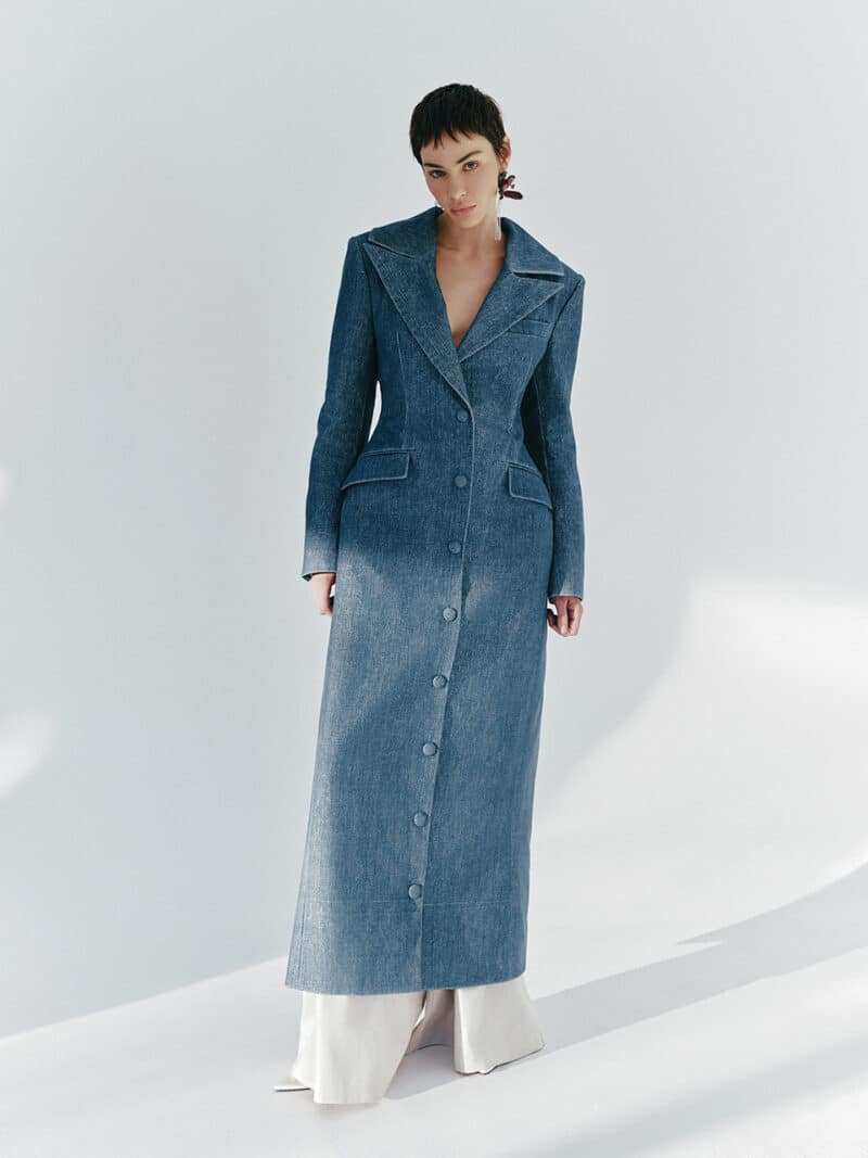 Denim Hourglass Coat