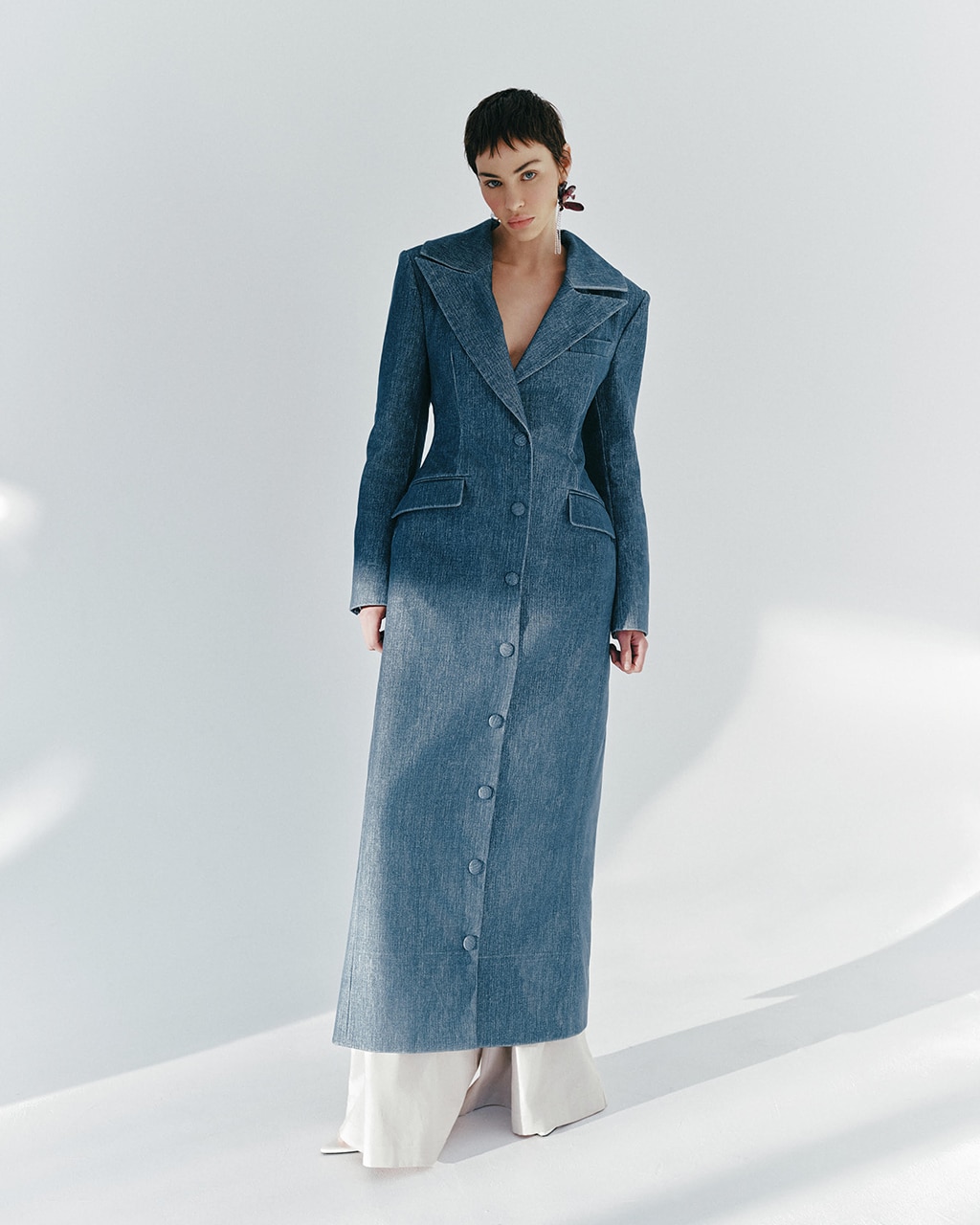 Denim Hourglass Coat